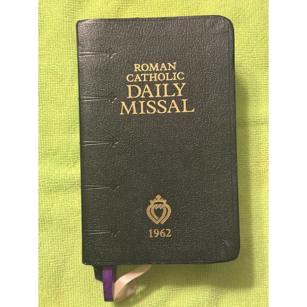 Angelus Press Roman Catholic Daily Missal 1962 Latin English Black Leatherette